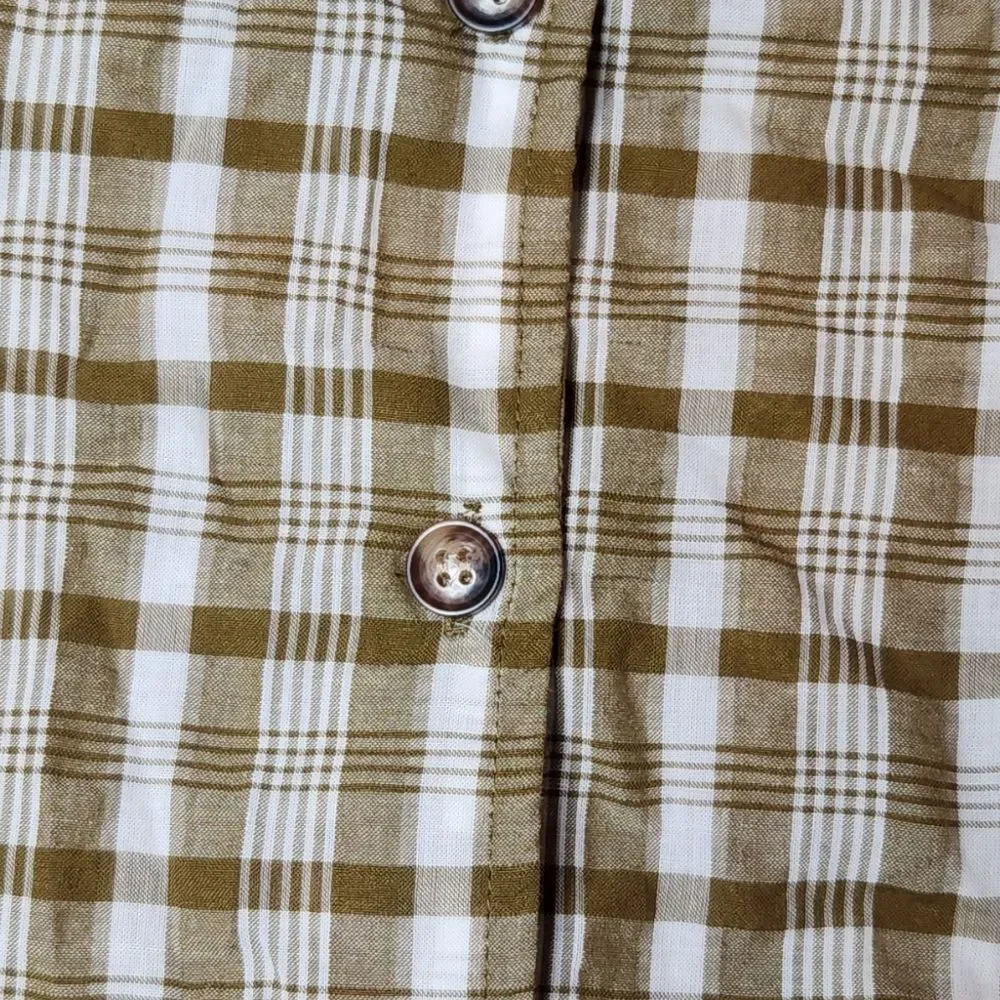 Madewell gingham blouse